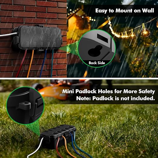 RESTMO Outdoor Electrical Box Waterproof, Extension Cord Cover | IP54 - Image 6