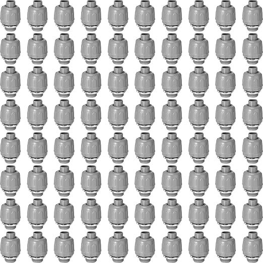 Maitys 80 Pcs 1/2 Inch Liquid Tight Connector Straight 180 Degree | PVC by Maitys