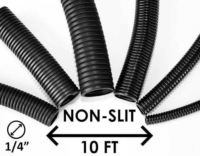 1/4" Wire Loom Non-Slit Polyethylene Corrugated Flexible Innerduct Conduit - Image 2