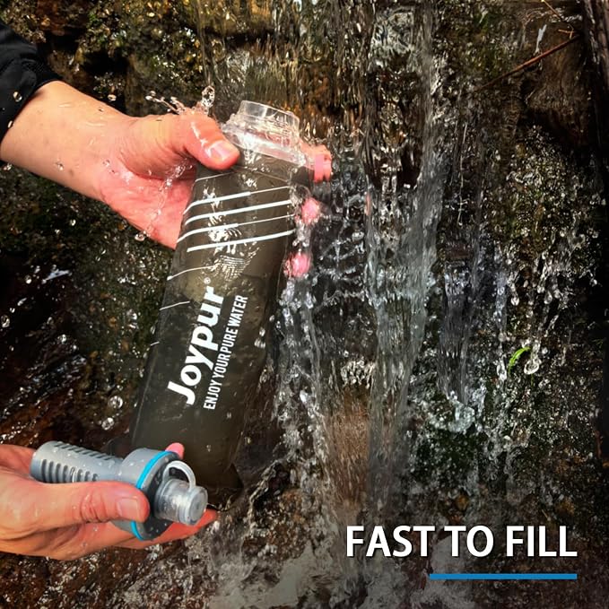 Collapsible Squeeze Water Filter Bottle - 1000ml - Image 4