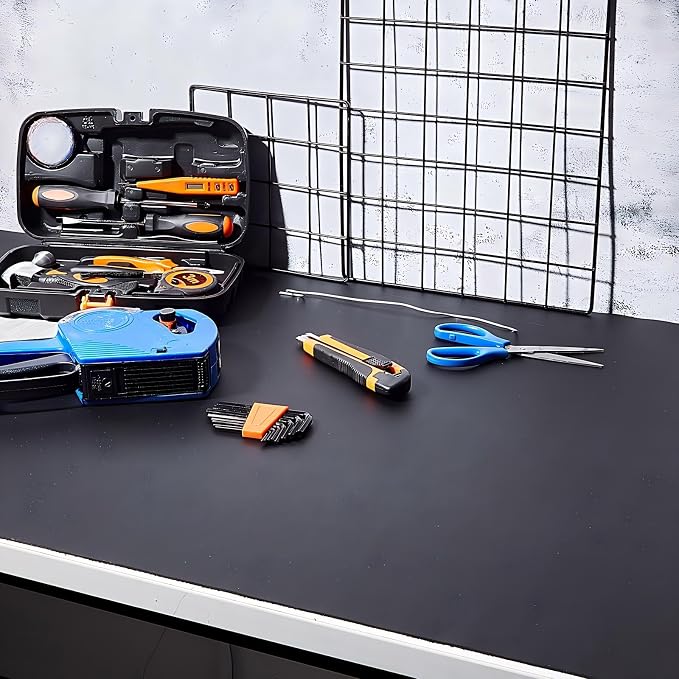 Drydiet 2 Pcs Work Bench Mat Top 24 x 48, PU Leather Tool Box Drawer Liner Tool - Image 7
