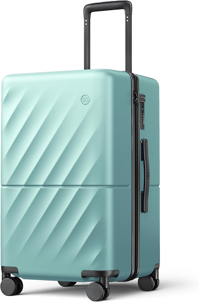 NINETYGO Trunk Luggage 22 Inch, Small Checked Luggage by NINETYGO