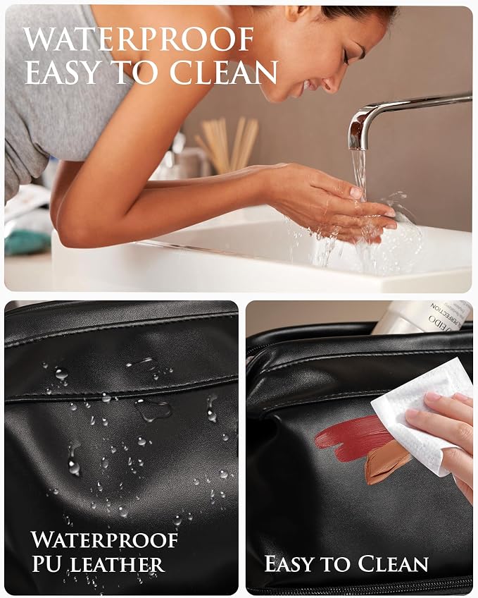 Gifts for Friends Female Mom, Initial Makeup Bag, Personalized Double Layer - Image 7