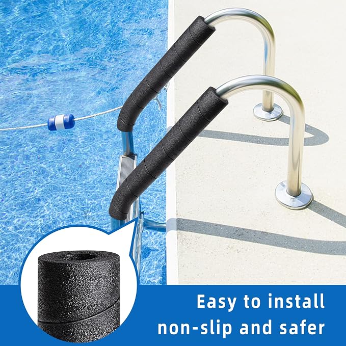 6 Pcs Pipe Insulation Foam Tube, 15.7 Inches Black Pool Noodles Foams | - Image 5