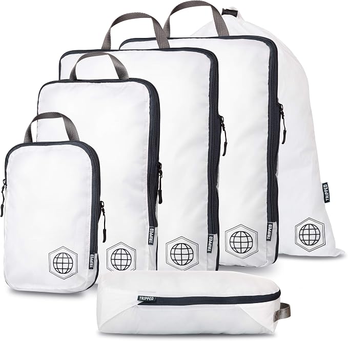 Extra Large Compression Packing Cube 6 Piece Set by TRIPPEDTravelGear