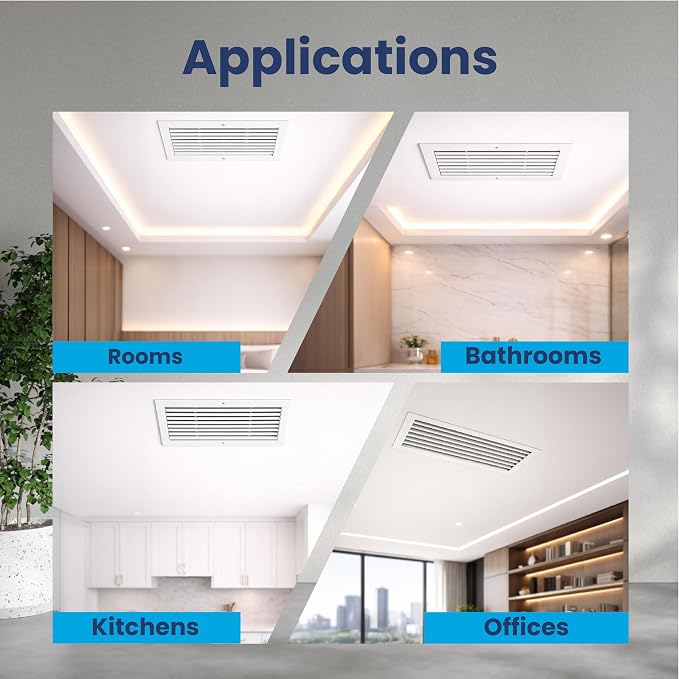 24x18 Aluminum Wall Ceiling Air Return Vent Cover HVAC Rustproof Grille - Image 5