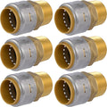 SharkBite Max Male Adapter, 1 in Push-to-Connect x 1 in MNPT, Brass Plumbing by SharkBite