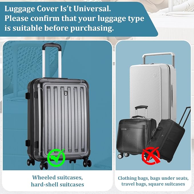 Upgraded Clear TPU Luggage Cover Protector - Image 7