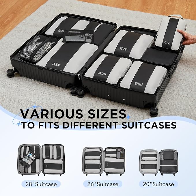 10 Set Compression Packing Cubes - Image 8
