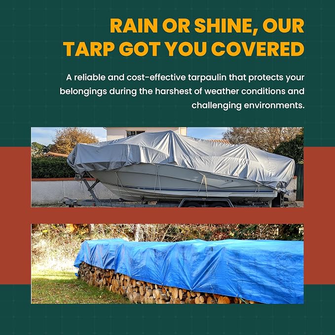 Tarp Cover Blue, RV Or Pool Cover - Image 6