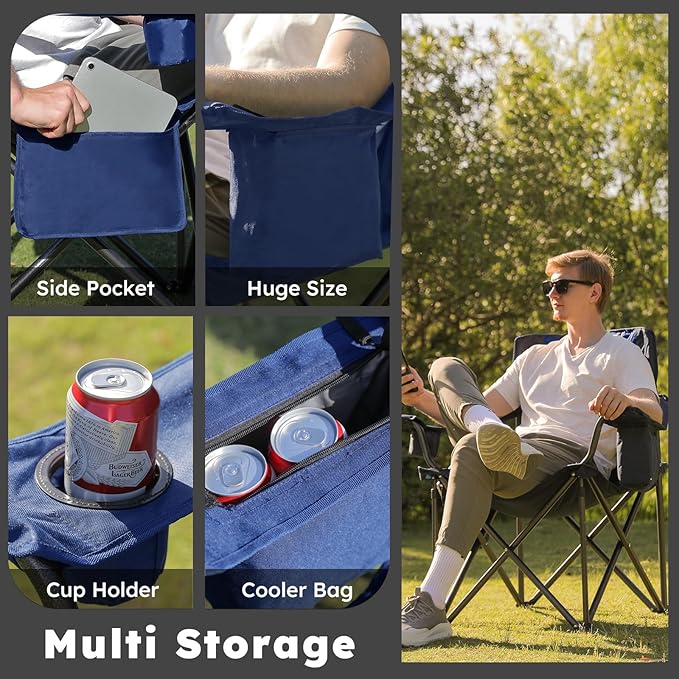 Oversized Folding Camping Chairs - Image 5