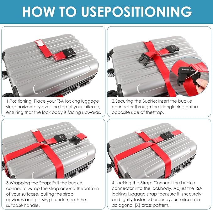 Travel Inspira Luggage Straps for Suitcases - Image 7