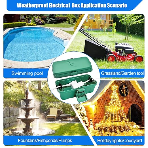 Hrensaw 3PCS Small Weatherproof Electrical Connection Box, Outdoor Electrical - Image 7