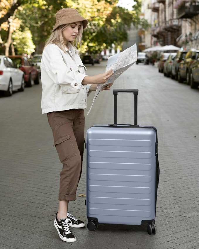 NINETYGO Medium Checked Luggage 24 Inch, Checking In Luggage - Image 2