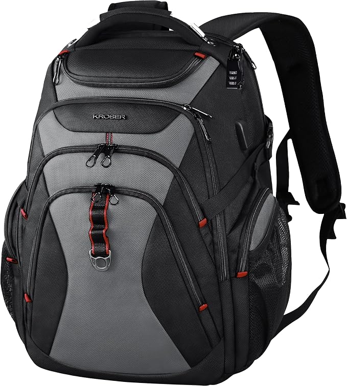KROSER Travel Laptop Backpack 17.3 Inch XL Computer Backpack by KROSER