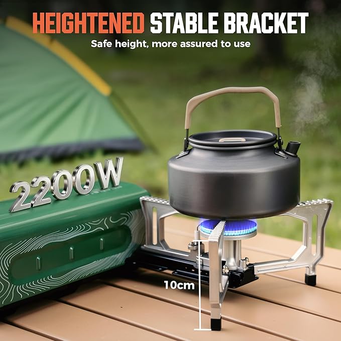 BIG HORN OUTDOORS Butane Camping Stove, Portable Folding Gas Burner - Image 5