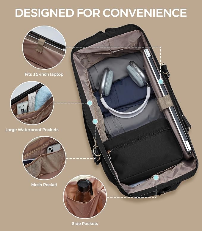 Weekender Bags for Women, Large Travel Duffel Bag - Image 6