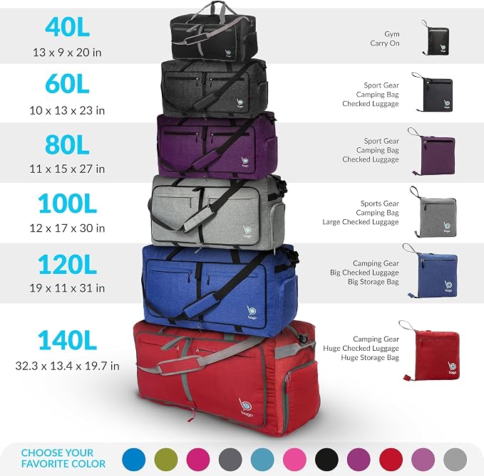 Bago Large Foldable Duffel Bags - Image 10
