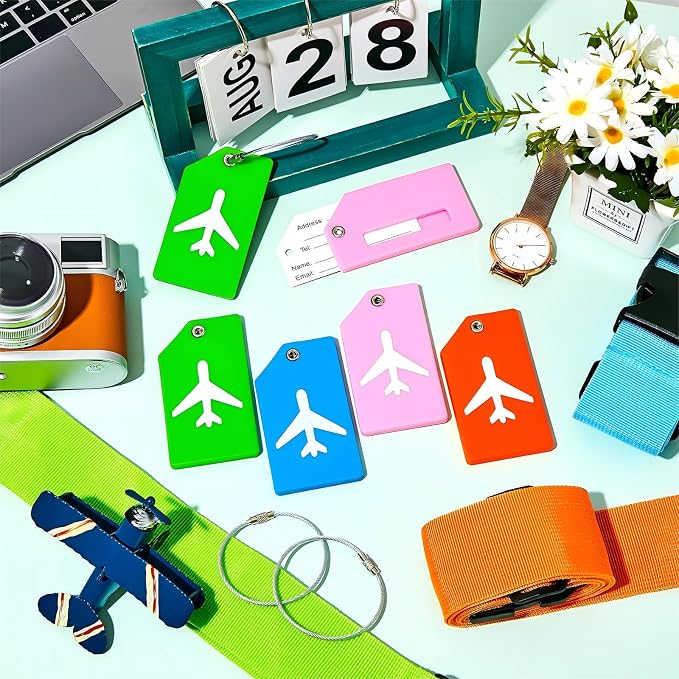 Weewooday 8 Pcs Luggage Straps Suitcase Tags Set - Image 7