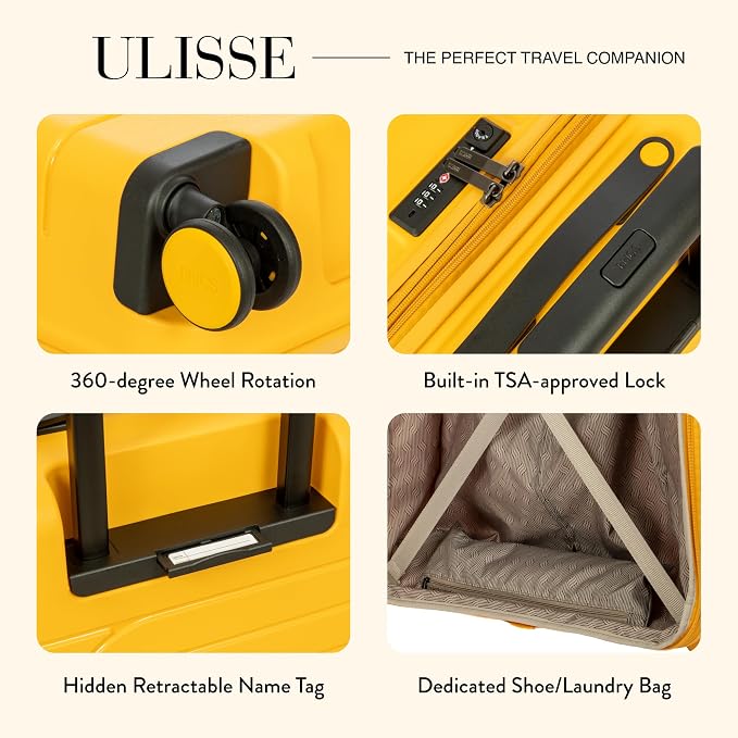 Bric's B|Y Ulisse Spinner Suitcase, Expandable Hard Shell Luggage - Image 4