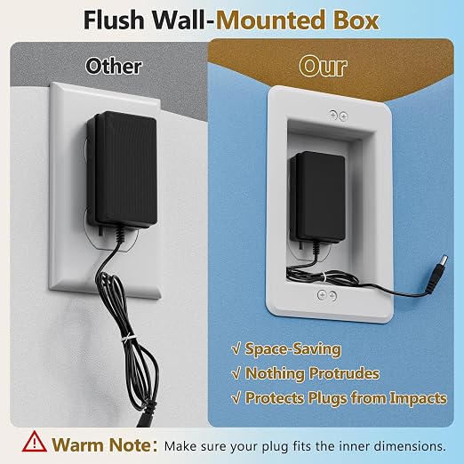 DVFR1W-1 Recessed Outlet Box, Recessed Electrical Box - Image 4
