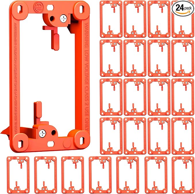 BestMounts - 24 Pack Low Voltage Mounting Brackets 1 Gang by BestMounts