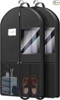 Garment Bag Travel Hanging Clothes: 43 Inch 2 Packs Fabric Breathable Foldable by Unknown