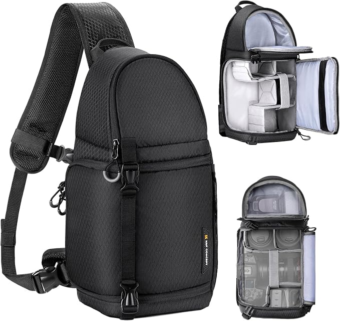 K&F Concept Camera Sling Bag Crossbody Bag Camera Shoulder Backpack by KFCONCEPT