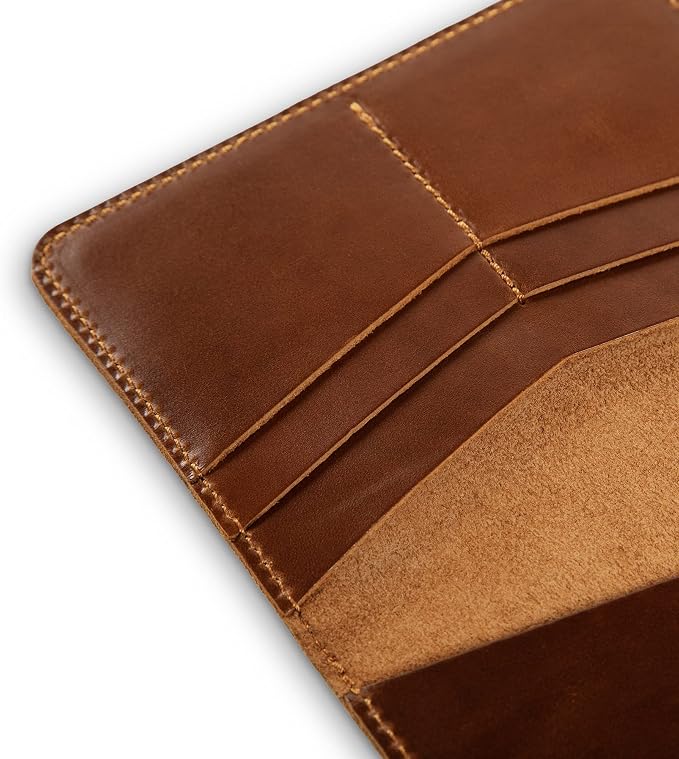 PEGAI Standard Full Grain Crazy Horse Leather Passport Holder | Custom Travel - Image 3