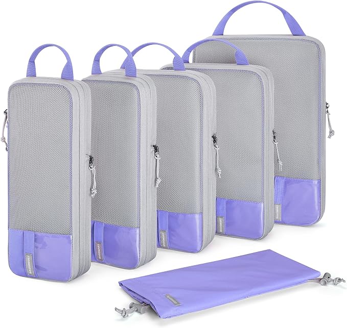BAGSMART 6 Set /4 Set/2 Set Compression Packing Cubes by BAGSMART