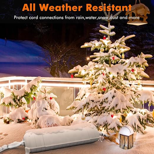 RESTMO Outdoor Extension Cord Cover, IP44 Waterproof Electrical Box | - Image 6