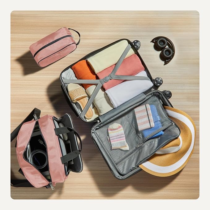 Amazon Basics 3-Piece Luggage Set, Including One Carry-On Luggage, One 15-inch - Image 4