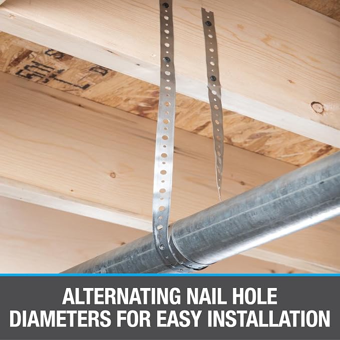 Oatey® 3/4 in. x 25 ft. 28-Gauge Galvanized Steel Hanger Strap - Image 4