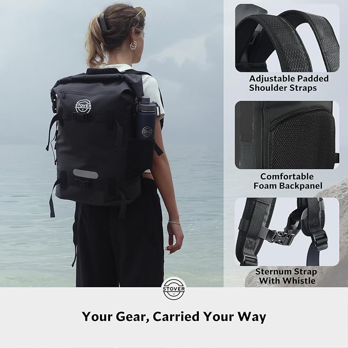 STOVER 5/10/25/30/40/55L Waterproof Backpack- Floating Dry Bag - Image 5