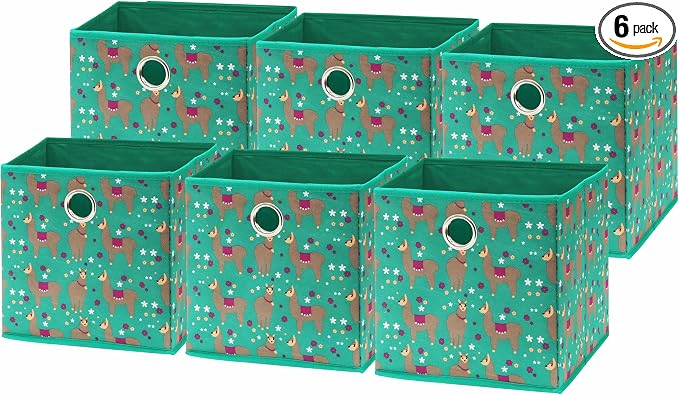 SIMPLE HOUSEWARE 10-Inch Collapsible Fabric Cube Storage Bin by SimpleHouseware