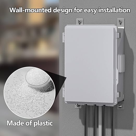 Electrical Junction Box, Ventilated Design, Cable Grommets, Indoor/Outdoor Use - Image 4