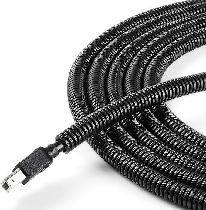 Split Wire Loom 1/4 Inch, 13FT Wire Protector Tubing by YCLYC