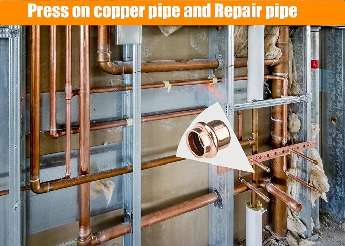 WHK 8 Pack 3/4 Inch Press Pro Copper End Cap Pro Press 3/4" Cooper End Plug - Image 4