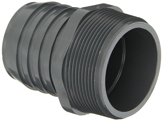 Spears 1436 Series PVC Tube Fitting, Schedule 40, 3/4" Barbed x NPT Male by Spears+Manufacturing
