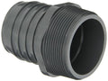 Spears 1436 Series PVC Tube Fitting, Schedule 40, 3/4" Barbed x NPT Male by Spears+Manufacturing