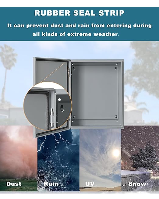 Waterproof Electrical Enclosure 16 x 12 x 6, Outdoor Electrical Box Weatherproof - Image 5