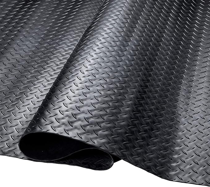 SEAL 6 x 10 FT Premium Garage Floor Mat, Solid 2.8mm Thick Lay-Flat Black - Image 8