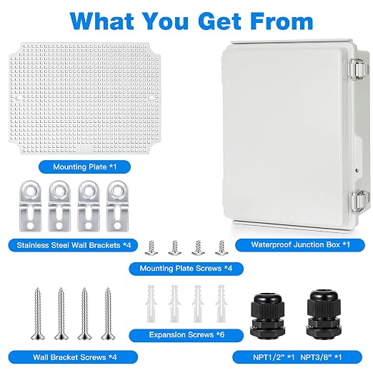 Junction Box Waterproof Outdoor Electrical Boxes IP67 Plastic Enclosure | - Image 5