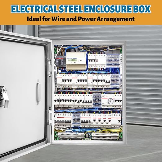 Electrical Junction Box 24x16x10, NEMA 4X IP66 Steel Enclosure Box | 1.5mm steel - Image 2
