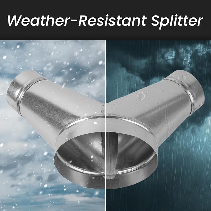 8" inch to 6" Inch Branches Y-Shape Ducting Splitter - Image 4