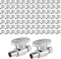 100PCS Efield Straight Stop Valve, 1/2" Barb Crimp Pex x 3/8"OD Compression | by EFIELDPEXTUBING