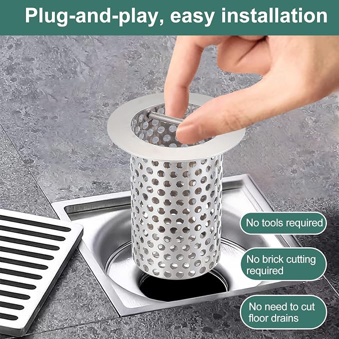 Commercial Floor Drain Strainer, 316 Stainless Steel 2" x 4" - Image 4