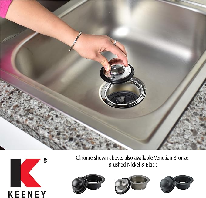 Keeney K5417 Universal Garbage Disposal Flange and Stopper, Fits Standard - Image 6