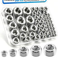 30Pcs Pipe Plug Fitting Assortment Kit, 304 Stainless Steel NPT Plug Set 5 by Hmknana