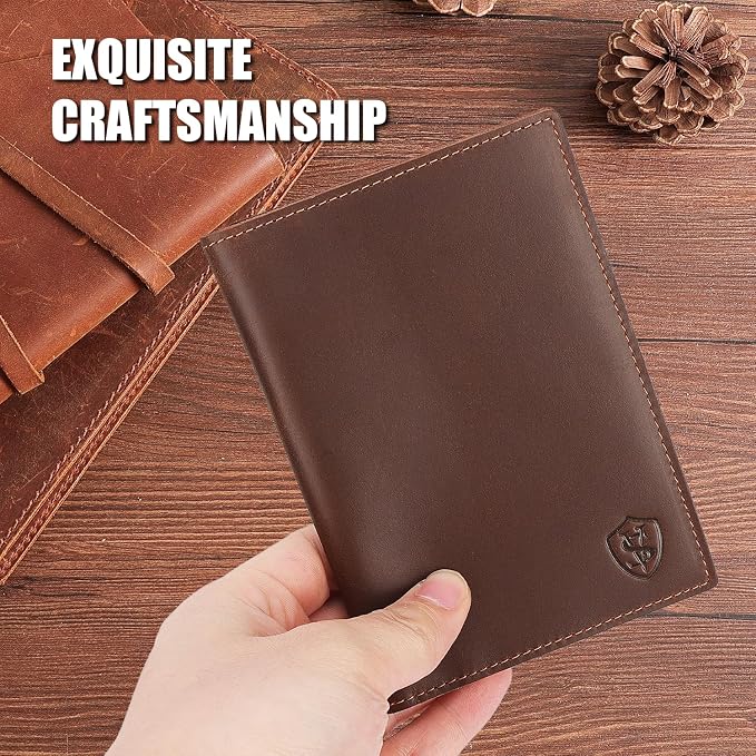 STAR VISTA Albatross Leather Travel Passport Holder, Minimalist Design - Image 4